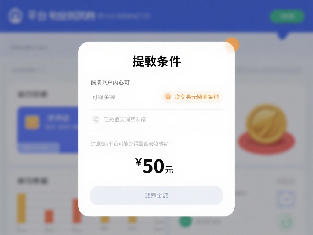 提现条件
您的账户内必须包含可提现金额，通常是交